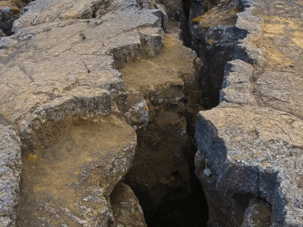vazando água para o núcleo da terra
